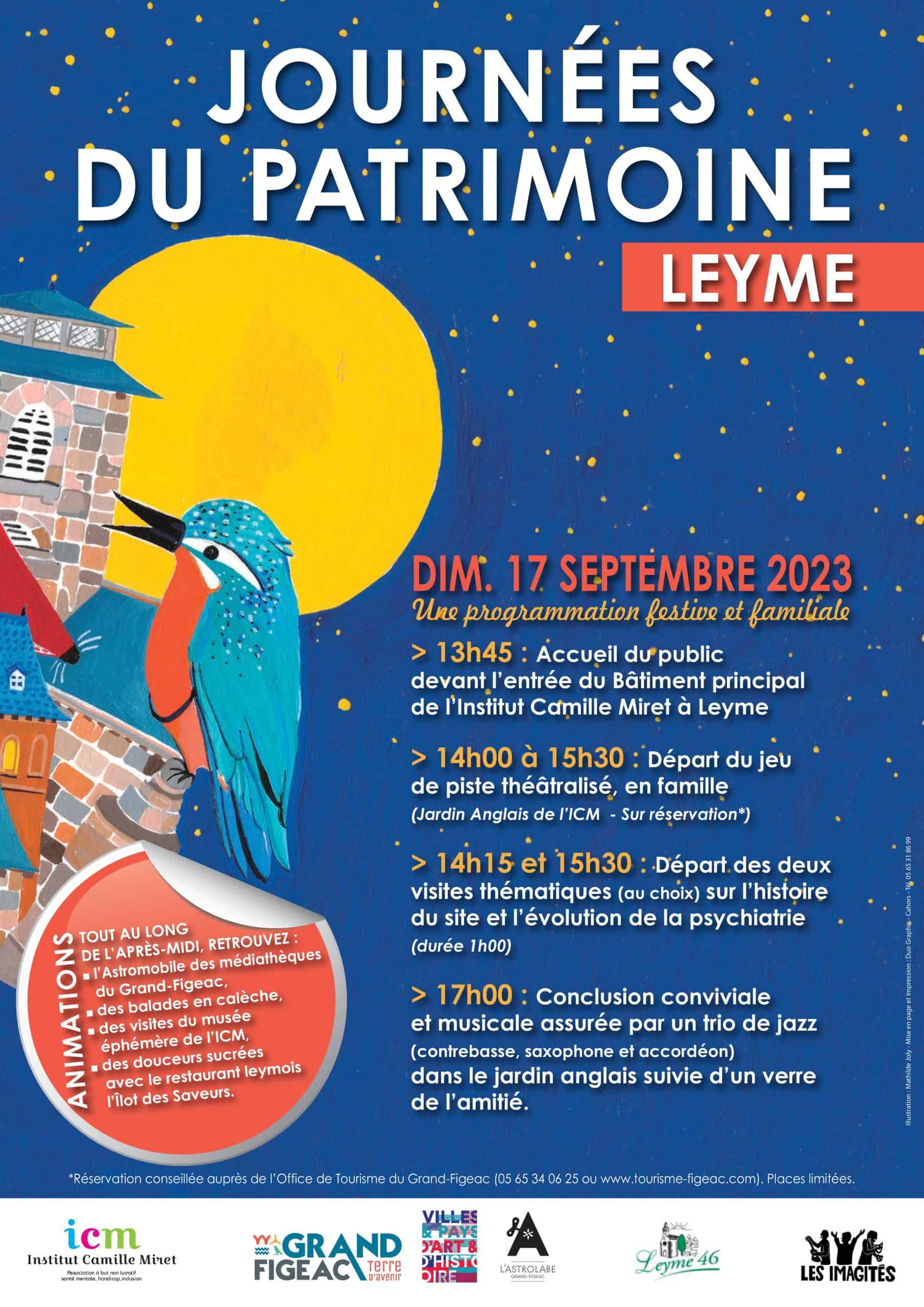 Journée du Patrimoine : Dimanche 17 septembre dès 14h sur le site de Leyme